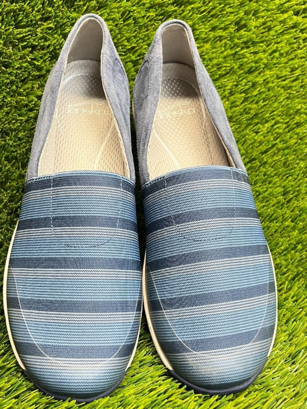 Dansko Harriet Womens Size 9.5 Blue Gray Casual Walking Comfort Slip-On Shoes - Picture 5 of 10